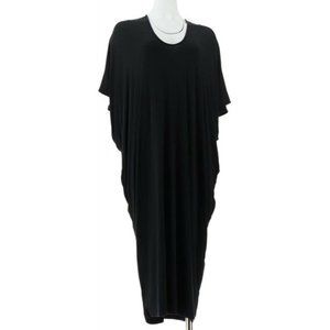 NWOT Barefoot Dreams Luxe Milk Jersey Black Caftan